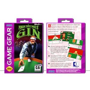 Poker Face Paul's Gin | (SGGP) Sega Game Gear - Game Case Only - No Game