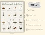 Libemz, Evolution of the Golf Putter Poster - Unframed (12x16 inches) – Golf Decor, Man Cave Decor, Golf Wall Art, Posters for Room Aesthetic, Vintage Posters, Golf Gifts for Teen Boys Men Guys (Golf Putters)