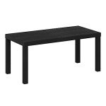 Furinno Classic Black Coffee Table for Man Cave