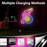 Saly Ror 8 Man Cave Neon Sign Led Light for Wall Decor, Neon Lights for Business Sign Bar Pub Restaurant, Neon Led Light for Billiard Signs