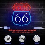 Route 66 Neon Sign for Your Man Cave