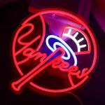 YANKEES Neon Wall Sign for Man Cave Decor