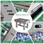 Smart LED Foosball Table with Electronic Scoreboard & Sound, 56" Arcade Soccer Game for Game Room & Party Fun