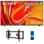 Sony K65XR70 65 Inch 4K Bravia LCD Mini LED Full Array HDR Google TV with a Walts TV TILT-EXTENSION-37-90 Tilt Mount for 37"-90" Compatible TVs and Walts HDTV Screen Cleaner Kit (2024)