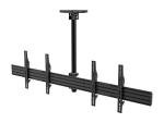 Monoprice 2x1 Menu Board Ceiling Mount for Screens Between 32in to 65in, Adjustable Tilt, Max Weight 66 Lbs Per Screen, VESA Patterns Up to 600x400, Steel Construction, Black - Commercial Series