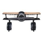Jofran Glory Days Maverick 72" Airplane Bar Aviator Lounge Console Table with Reclaimed Hardware and Storage