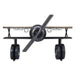 Jofran Glory Days Maverick 72" Airplane Bar Aviator Lounge Console Table with Reclaimed Hardware and Storage