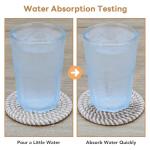 Coasters for Drinks, Boho Coaster, Coasters Set of 4 - Color, 8 Pack Coaster Set with Holder, Coffee Table Decor, Bar Accessories for The Home Bar Set (Brown)