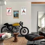 Motorcycle Gifts For Men Metal Garage Signs Motorcycle Wall Art Best Gifts For Motorcycle Riders Motorcycle Rider Poster Man Cave Accessories Biker Gifts For Men You Don'T Stop Riding When Get Old Sign Motorcycle Wall Decor 8x12 Inch