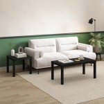 Furinno Classic Black Coffee Table for Man Cave