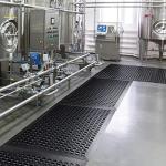 Anti Fatigue Rubber Floor Mats Restaurant Kitchen Rubber Drainage Mat Out Door Mats Durable Non-Slip Bar Floor Mat Utility Mat Indoor Outdoor Wet Area Use 24" x 36" Black