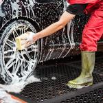 Anti Fatigue Rubber Floor Mats Restaurant Kitchen Rubber Drainage Mat Out Door Mats Durable Non-Slip Bar Floor Mat Utility Mat Indoor Outdoor Wet Area Use 24" x 36" Black