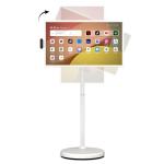 ApoloSign 32 Inch FHD Smart Portable TV 2nd Gen, 16(8+8) GB RAM+128GB, Android 15, EDLA-Certified, Rolling Tablet TV on Wheels, Built-in 15000mAh Battery, Full Swivel Rotation, Voice Remote Control