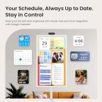 ApoloSign 32 Inch FHD Smart Portable TV 2nd Gen, 16(8+8) GB RAM+128GB, Android 15, EDLA-Certified, Rolling Tablet TV on Wheels, Built-in 15000mAh Battery, Full Swivel Rotation, Voice Remote Control