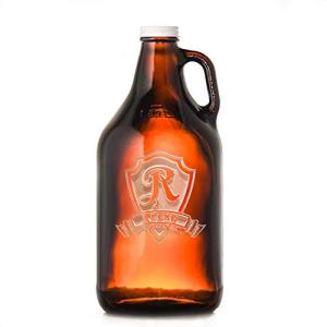 Personalized Growler And Pint Glass Set, Engraved Gifts For Men