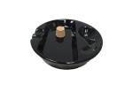 Hankstar Black Ceramic Single Pipe Rest and Double Cigar Ashtray for Patio Use