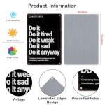 Consistency Quote: Do It Anyway Vintage Sign – Motivational Metal Wall Art for Home Gym, Workout Room, Man Cave, Fitness Studio,Office, Dorm & Gift 12x8 Inches (706)