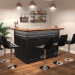 GDLF L Shaped Home Bar Cabinet with Fridge Space, Oversized Modern Basement Bar Table, 67" x 53” Wine Cabinet with Storage for Man Cave