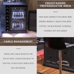 GDLF L Shaped Home Bar Cabinet with Fridge Space, Oversized Modern Basement Bar Table, 67" x 53” Wine Cabinet with Storage for Man Cave