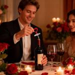 Heart Corkscrew Wine Opener Set，Contains a Spiral Bottle Opener and a Wine Stopper，for Kitchen Bar Decor Keeps Wine Fresh and Valentines Gifts