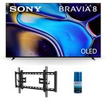 Sony K77XR80 77 Inch IMAX Enhanced Bravia OLED 4K HDR Google TV with a Walts TV TILT-EXTENSION-37-90 Tilt Mount for 37"-90" Compatible TVs and Walts HDTV Screen Cleaner Kit (2024)