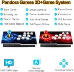TOJASDN 35000 Games in 1 Pandora Box Retro Arcade Game Console with Two Separate Host for PC & Projector & TV 3D 1-4 Players Category Favorite List Save/Search/Hide/Pause/Delete