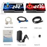 TOJASDN 35000 Games in 1 Pandora Box Retro Arcade Game Console with Two Separate Host for PC & Projector & TV 3D 1-4 Players Category Favorite List Save/Search/Hide/Pause/Delete