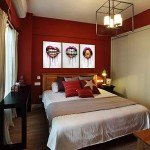 Abstract Lips & Skull Canvas Art Set for Man Cave