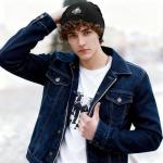 Poker Ace of Spades Knitted Hat, Soft Thermal Winter Beanie for Men & Women Black