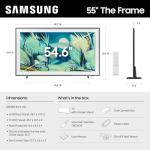 Samsung 55-Inch Class The Frame LS03F 4K QLED Smart TV (2025 Model) Slim Fit Wall Mount, Modern Frame Design, NQ4 AI Gen2 Processor, Art Mode, Artful Picture Quality, Samsung Vision AI, Alexa Built-in