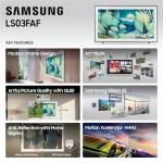 Samsung 55-Inch Class The Frame LS03F 4K QLED Smart TV (2025 Model) Slim Fit Wall Mount, Modern Frame Design, NQ4 AI Gen2 Processor, Art Mode, Artful Picture Quality, Samsung Vision AI, Alexa Built-in