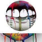 Abstract Lips & Skull Canvas Art Set for Man Cave