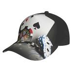 FYCFSLMY Playing Poker Cardsga Baseball Cap for Women Men, Adjustable Baseball Hat, Washed Dad Hat for Summer