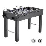 VEVOR Foosball Table, 48 inch Standard Size Table, Indoor Full Size Foosball Tables for Home, Family, and Game Room, Durable Soccer Set, Includes 2 Balls, Score Keeper, and 2 Cup Holders