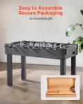 VEVOR Foosball Table, 48 inch Standard Size Table, Indoor Full Size Foosball Tables for Home, Family, and Game Room, Durable Soccer Set, Includes 2 Balls, Score Keeper, and 2 Cup Holders