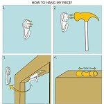 Abstract Lips & Skull Canvas Art Set for Man Cave