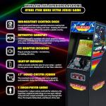 ARCADE CLASSICS Atari Star Wars Ultra Series Free Standing Electronic Game w/ 17" Liquid Crystal Screen - Classic Indoor Cabinet Console for Home & Basement Gaming
