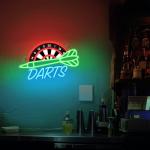 CoolGift Mart Darts Neon Light, Dimmable LED Dart Neon Wall Sign USB Powered, Decorations for Bedroom Living Room Game Room Man Cave Bars Clubs, Birthday Gift for Darts Enthusiasts