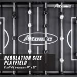 Atomic Pro Force Foosball Table - 56" Official Size - Sleek, Carbon Fiber Design - Perimeter Ramp - Slide Scoring System