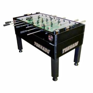 Tornado Tournament 3000 Foosball Table - Made in The USA - Commercial Quality for The Home - Incredible Table Soccer Game (1 Man Goalie, Black)