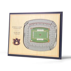 YouTheFan NCAA Auburn Tigers 5-Layer StadiumView 3D Wall Art - Jordan-Hare Stadium
