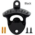 LIFULANDIAN Beer bottle openers Cast Iron wall mounted bottle opener(Set of 2With screws)