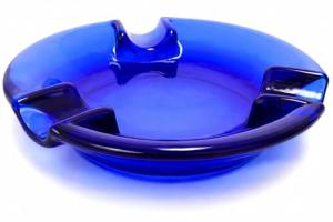 FESS Products Trident Blue Cigar Ashtray Large 6.5"