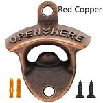 LIFULANDIAN Beer bottle openers Cast Iron wall mounted bottle opener(Set of 2With screws)