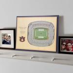 YouTheFan NCAA Auburn Tigers 5-Layer StadiumView 3D Wall Art - Jordan-Hare Stadium