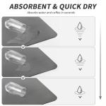 HotLive Coffee Mat - Absorbent Hide Stain Rubber Backed Dish Drying Mat for Kitchen Counter - Bar Mats for Countertops Accessories Fit Under Coffee Maker Espresso Machine