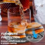 Silicone Coasters for Drinks,Resistant Reusable Drink Coasters-Great Gift for Birthday, Housewarming,Room Decor,Holiday Party (*2-Gray)