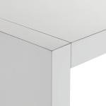 Jessa Modern Minimalist Gloss White Rectangular Counter Bar Table 50" x 18" for Living Room Bedroom Bedside Entryway House Balcony Office Bathroom