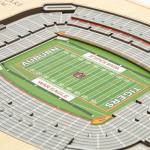 YouTheFan NCAA Auburn Tigers 5-Layer StadiumView 3D Wall Art - Jordan-Hare Stadium