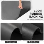 HotLive Coffee Mat - Absorbent Hide Stain Rubber Backed Dish Drying Mat for Kitchen Counter - Bar Mats for Countertops Accessories Fit Under Coffee Maker Espresso Machine